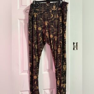 Killstar Black and Gold Leggings